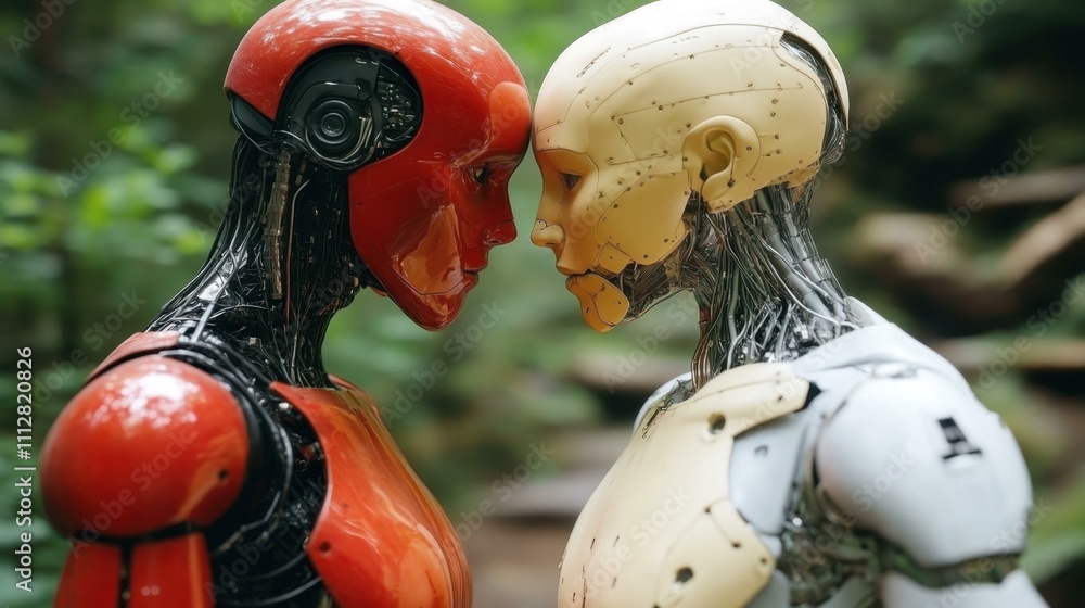 Aufkleber ai and machine learning ethics in ai one main object high quality very detailed professional image