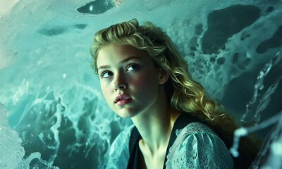 Enchanted Mermaid: A Fairytale Underwater Portrait - Powered by Adobe