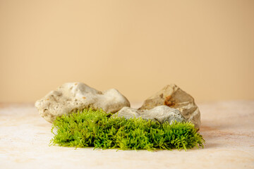 Abstract podium for cosmetic