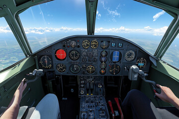 Fototapeta premium Airplane Cockpit