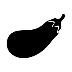 illustration of a silhouette of a brinjal