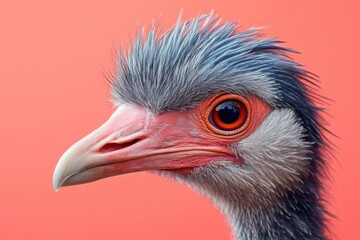 close up of a ostrich