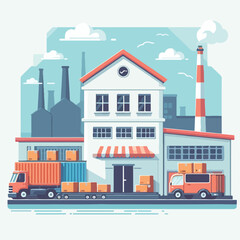warehouse vector