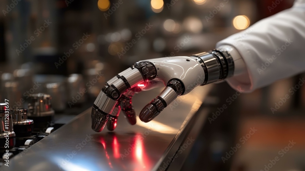 Aufkleber robotics in healthcare robotics in rehabilitation one main object high quality very detailed profess