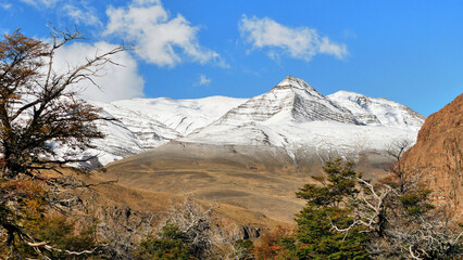 Mountain scenery in the Andes mountains in Argentina
