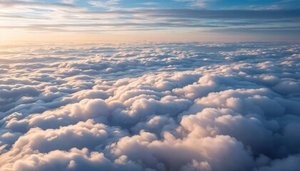 Naklejka premium sunrise over the clouds