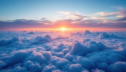 sunrise over the clouds