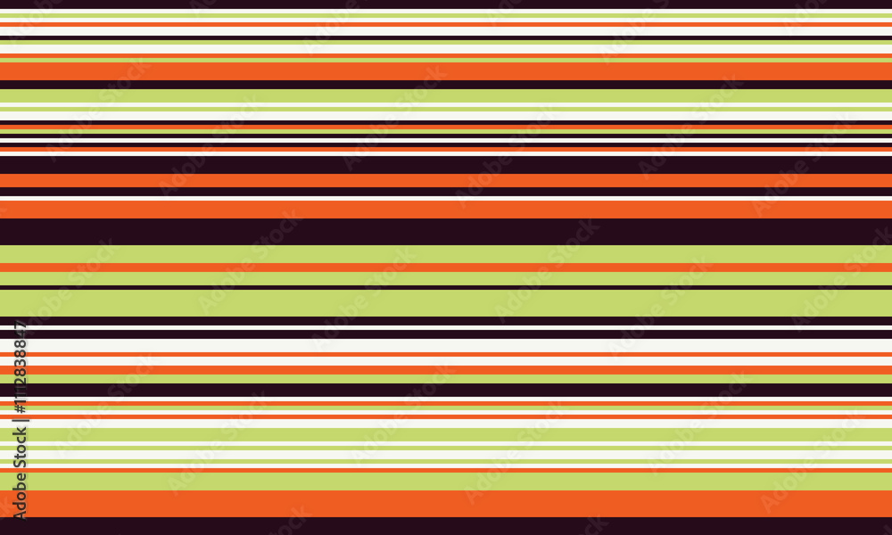 Poster geometric stripes seamless vector pattern with horizontal lines in varied colours, creating an abstr