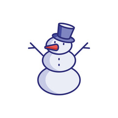 Snowman vector icon