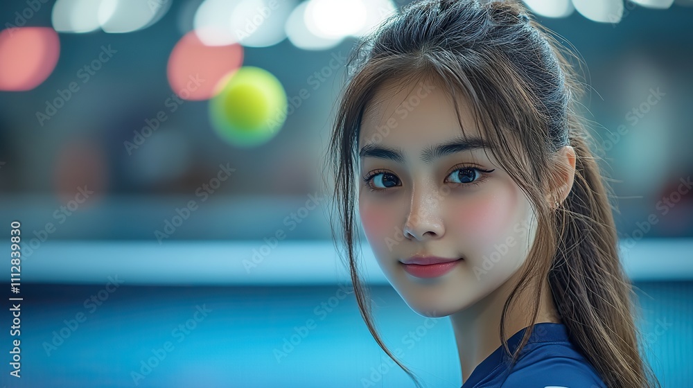 Poster table tennis player ping pong get a table tennis player s picture for use in a tennis racket packagi