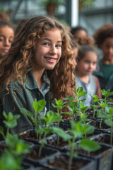 &nbsp;school teacher in classroom Generative AI