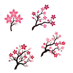 Obraz premium Beautifully Designed Pink Floral Branches with Blossoms Showcasing Nature’s Charm and Perfect for Spring-Themed Projects and Decorations
