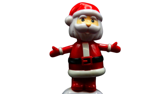 Santa Claus cartoon dress transparent background.