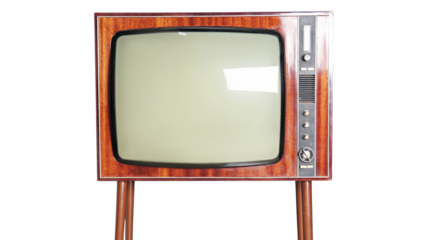 Old model TV transparent background.