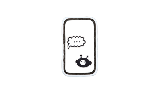 Mobile phone messaging transparent background.