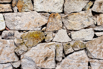 Texture of stone wall in Uclerkayasi in Afyonkarahisar province 