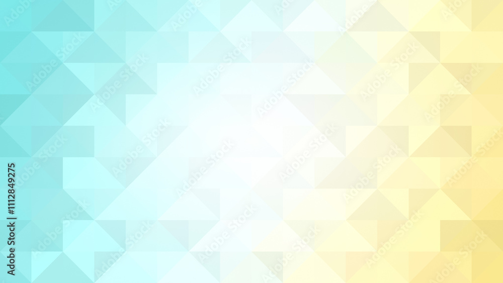 Poster abstract vibrant, colorful and bright triangle background with copy space. full frame geometric mult