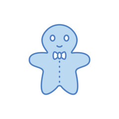Gingerbread Man vector icon