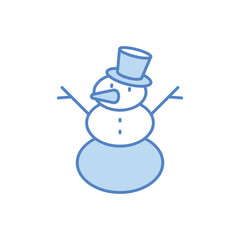 Snowman vector icon