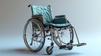 Fototapeta premium wheelchair with a medical condition 3d rendering of an isolated 3d icon symbol