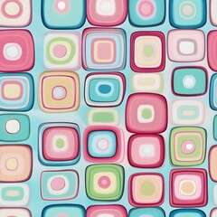 Seamless decorative squares pattern 