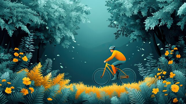 world bicycle day world bicycle day celebration banner poster background world bicycle day concept world bicycle day poster healthy lifestyle concept ridding bik