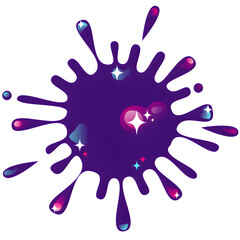 Obraz premium Colorful Paint Splatters, illustration, vectors