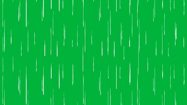 Raindrop Animation with green screen chroma key Background