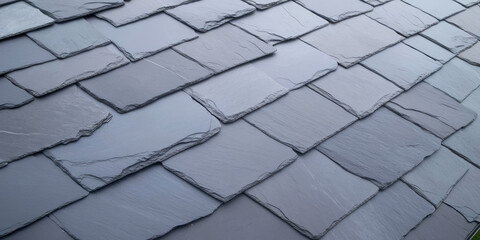 Covering the roof of a private house with natural stone. Stone tiles for roofing