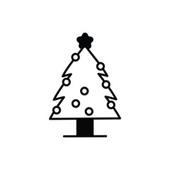 Christmas Tree vector icon