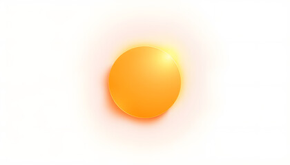 abstract orange sun light element isolated with white highlights, png