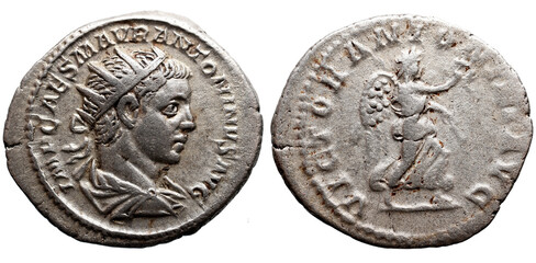 Heliogábalo AR Antoniniano. Roma, 219-220 d.C.