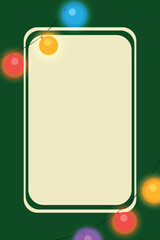Vector background on a Christmas theme. Christmas tree with garlands
