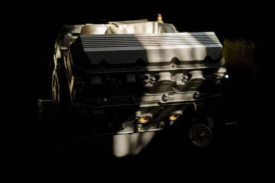Still life of a automobile engine