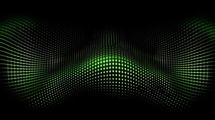 Fototapeta premium A green and black background with a wavy pattern