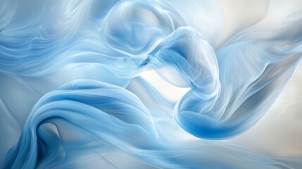 Obraz premium A blue and white abstract background with wavy lines