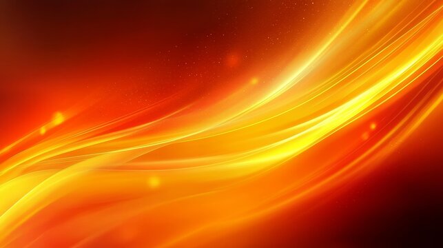 An orange and yellow abstract background with wavy lines