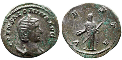 Imperio Romano
SALONINA Imperial Romana (Augusta, 254-268). Antoniniano. Viminácio