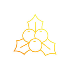 Holly vector icon