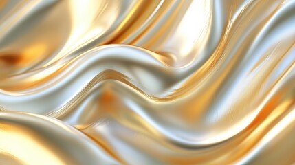 Obraz premium Elegant gold foil texture with reflective shimmer for luxurious design projects