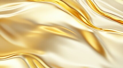 Luxurious gold foil background with reflective surface and copy space