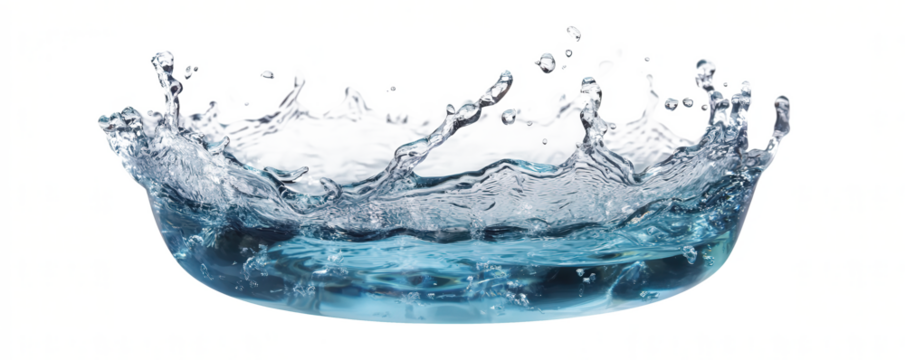 A splash of water in a bowl