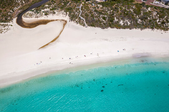 Beautiful tropical beach aerial view