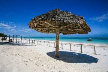 Turquoise beach in Zanzibar, Tanzania