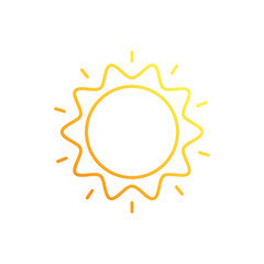 Sun vector icon