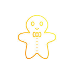 Gingerbread Man vector icon
