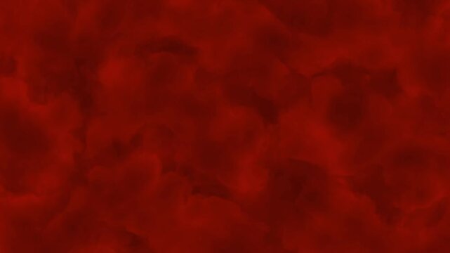 Vibrant Red Smock Cloud Abstract Background 4k animation