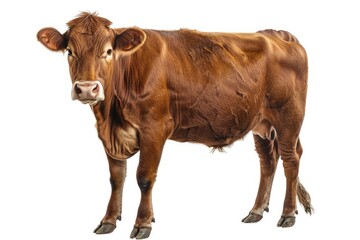 Brown cow isolated