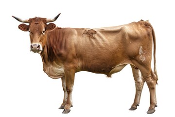 Brown cow isolated