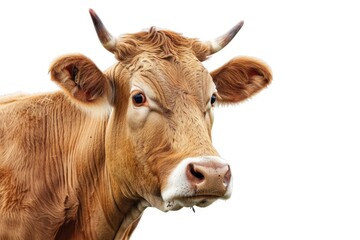 Brown cow isolated